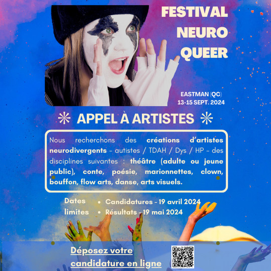 Appel à artistes: Festival NeuroQueer