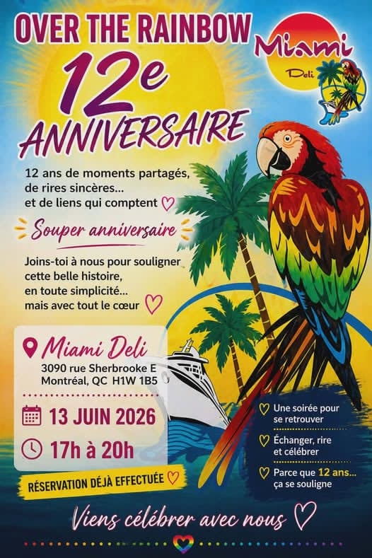 Over the Rainbow: souper 12e anniversaire